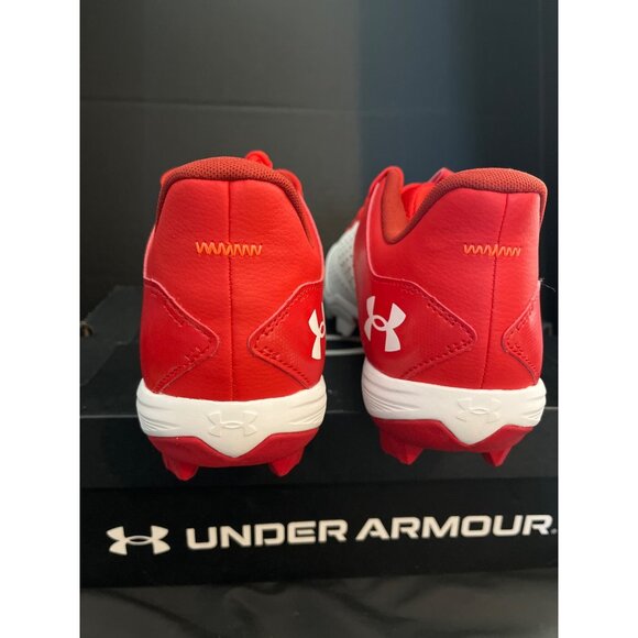 Under Amour Lead Off Low RM Baseball Cleats Red SZ 12 NEW In BOX - Picture 4 of 8